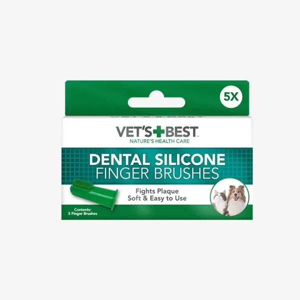 vet’s best dental silicone finger brushes